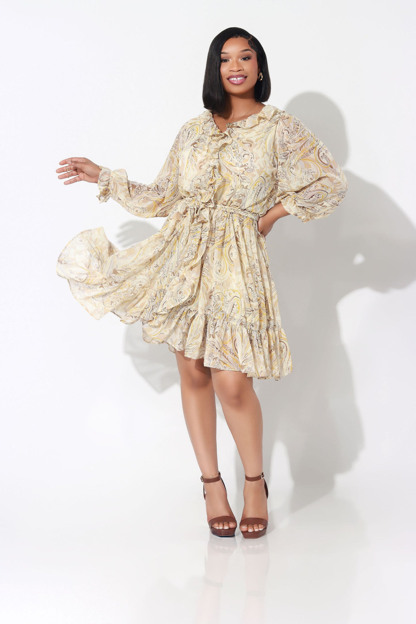 Timeless Midi Ruffle Dress