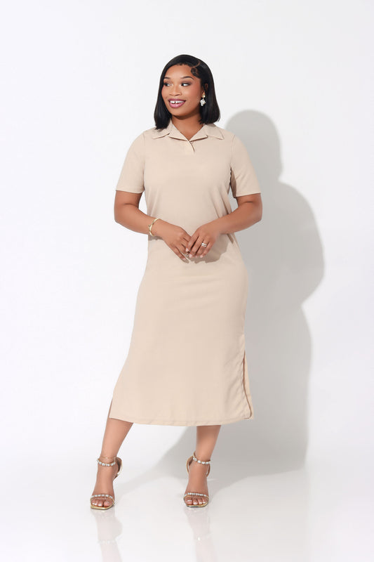 Modest Luxe Polo Dress